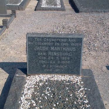 RENSBURG Jacob Marthinus, van 1889-1952
