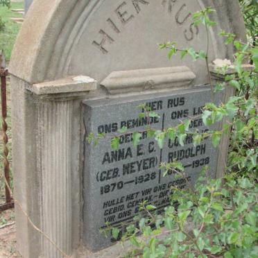 RUDOLPH Cornelis 18??-1938 &amp; Anna E.C. WEYER 1870-1928