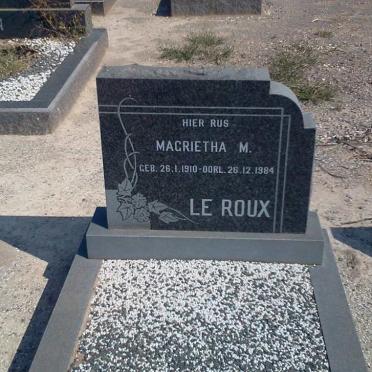 ROUX Magrietha M., le 1910-1984