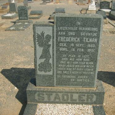 STADLER Frederick Tilman 1950-1951