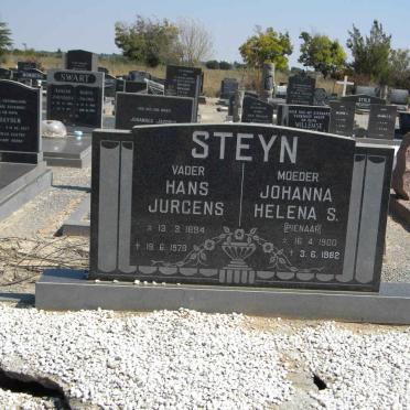 STEYN Hans Jurgens 1894-1978 &amp; Johanna Helena S. PIENAAR 1900-1982