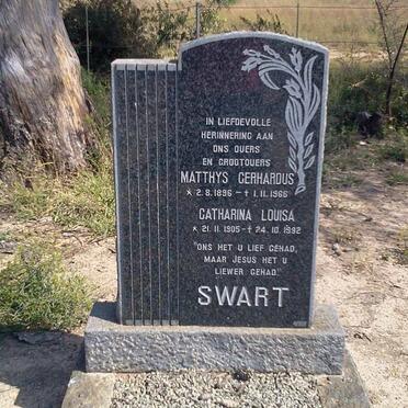 SWART Matthys Gerhardus 1896-1966 &amp; Catharina Louisa 1905-1992