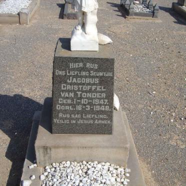 TONDER Jacobus Cristoffel, van 1947-1948