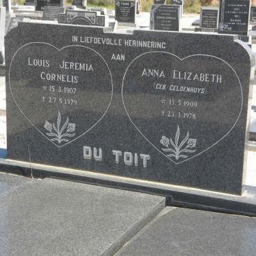 TOIT Louis Jeremia Cornelis 1907-1979 &amp; Anna Elizabeth GELDENHUYS 1909-1978