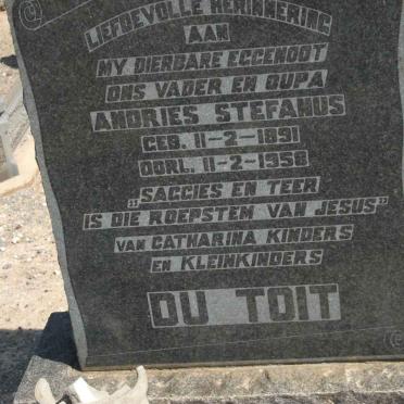 TOIT Andries Stefanus, du 1891-1958