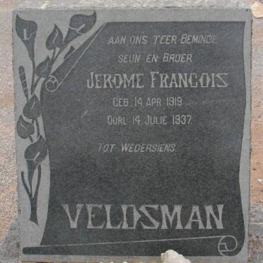 VELDSMAN Jerome Francois 1919-1937