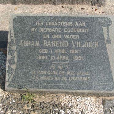 VILJOEN Abram Barend 1867-1951
