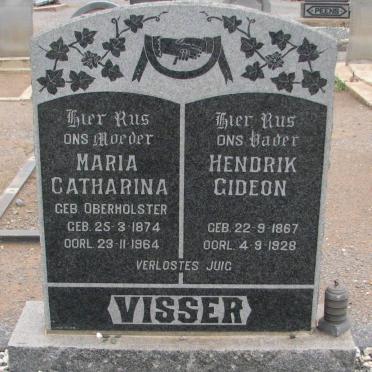 VISSER Hendrik Gideon 1867-1928 &amp; Maria Catharina OBERHOLSTER 1874-1964