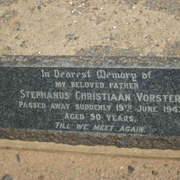 VORSTER Stephanus Christiaan -1943