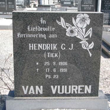 VUUREN Hendrik G.J., van 1906-1991 &amp; Gertruida E.J. 1910-1989