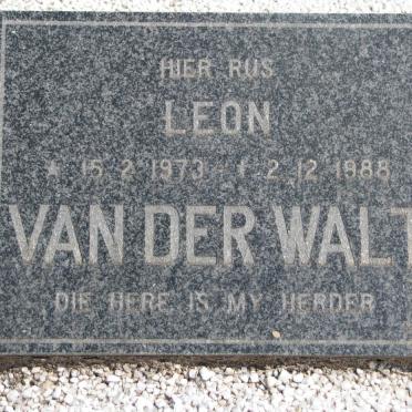 WALT Leon, van der 1973-1988