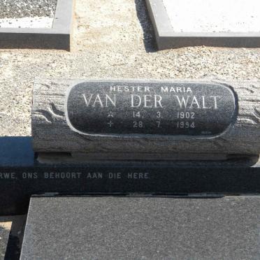 WALT Hester Maria, van der 1902-1994