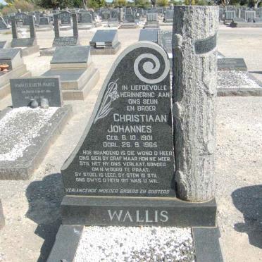 WALLIS Christiaan Johannes 1901-1965