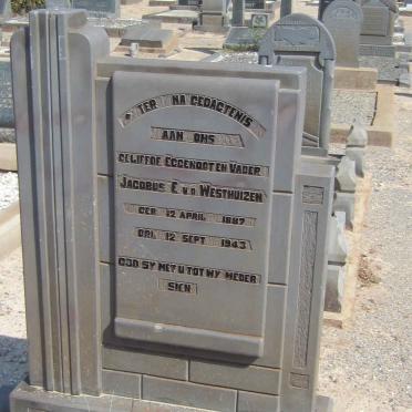 WESTHUIZEN Jacobus E., v.d. 1887-1943