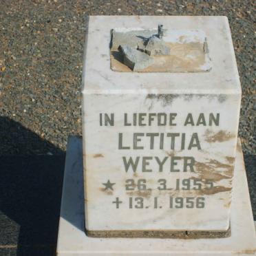 WEYER Letitia 1955-1956