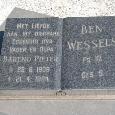 WESSELS Barend Pieter 1909-1984
