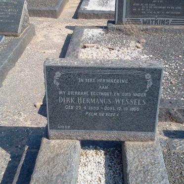 WESSELS Dirk Hermanus 1893-1955
