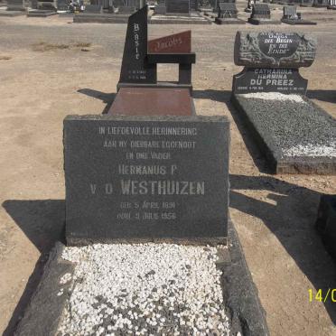 WESTHUIZEN Hermanus P., van der 1891-1956