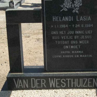 WESTHUIZEN Helandi Lasia, van der 1984-1984