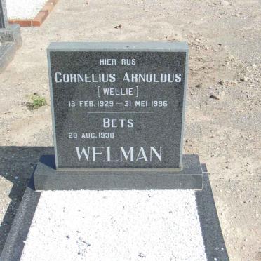 WELMAN Cornelius Arnoldus 1929-1996 &amp; Bets 1930-