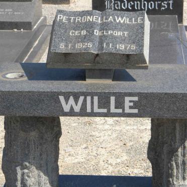 WILLE Petronella nee DELPORT 1926-1975
