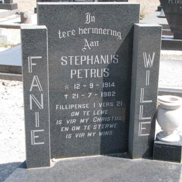 WILLE Stephanus Petrus 1914-1982