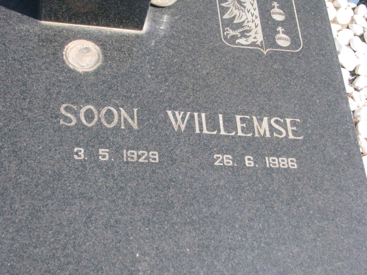 WILLEMSE Soon 1929-1986