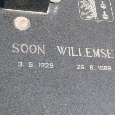 WILLEMSE Soon 1929-1986