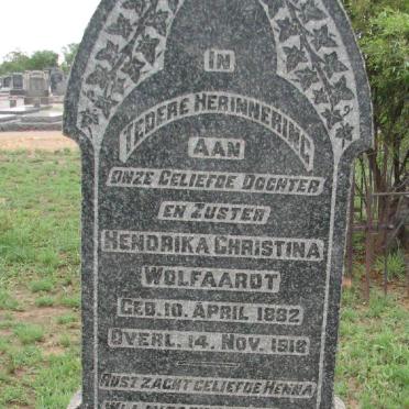 WOLFAARDT Hendrika Christina 1882-1918