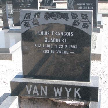 WYK Louis Francois Slabbert, van 1916-1983