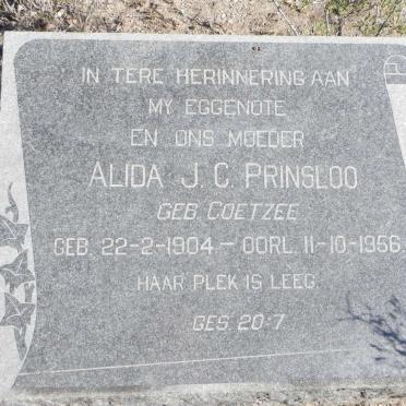 PRINSLOO Alida J.C. nee COETZEE 1904-1956