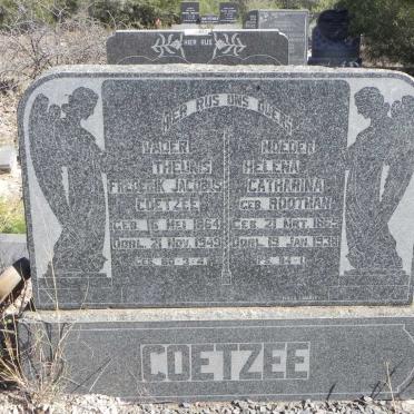 COETZEE Theunis Frederik Jacobus 1864-1949 &amp; Helena Catharina ROOTMAN 1865-1938