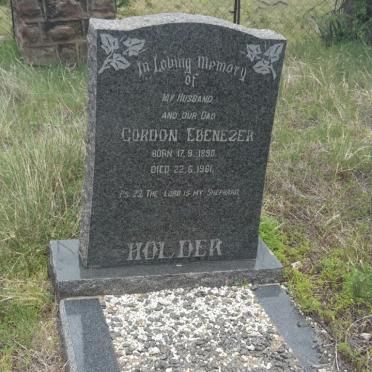 HOLDER Gordon Ebenezer 1890-1961