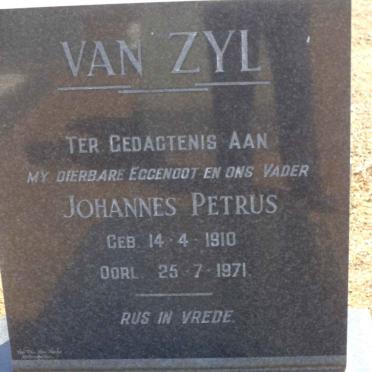 ZYL Johannes Petrus, van 1910-1971
