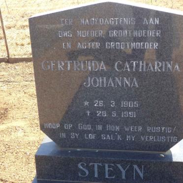 STEYN Gertruida Catharina Johanna 1905-1991