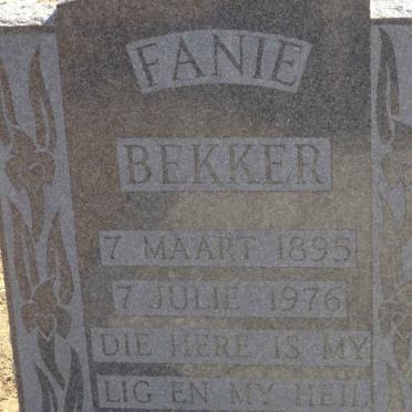 BEKKER Fanie 1895-1976