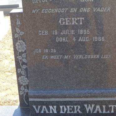 WALT Gert, van der 1895-1966