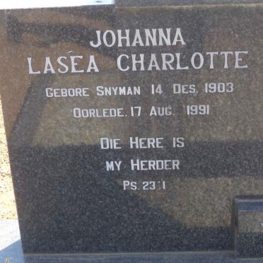 WALT Frederik Jacobus, van der 1890-1980 &amp; Johanna Lasea Charlotte SNYMAN 1903-1991