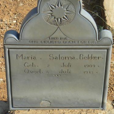 BEKKER Maria Saloma 1909-1913