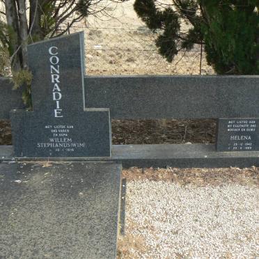 CONRADIE Willem Stephanus 1938- &amp; Helena 1942-1989