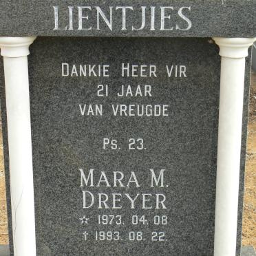 DREYER Mara M. 1973-1993