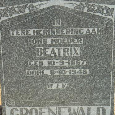 GROENEWALD Beatrix 1867-1948