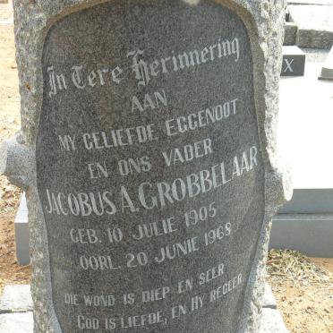GROBBELAAR Jacobus A. 1905-1968