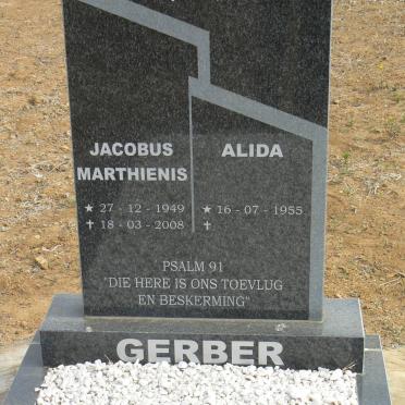 GERBER Jacobus Marthienis 1949-2008 &amp; Alida 1955-