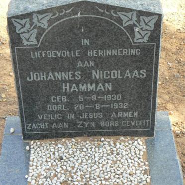 HAMMAN Johannes Nicolaas 1930-1932