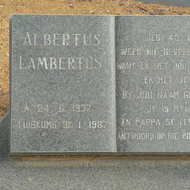 KRUGER Albertus Lambertus 1932-1987