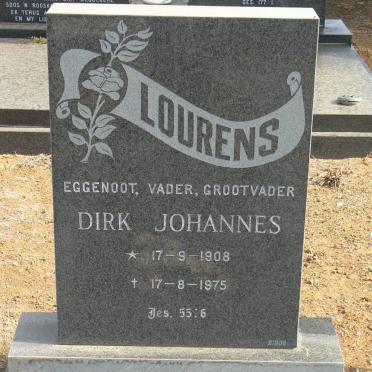 LOURENS Dirk Johannes 1908-1975