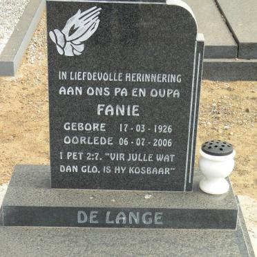 LANGE Fanie, de 1926-2006