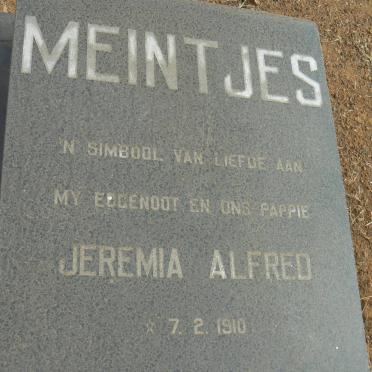 MEINTJES Jeremia Alfred 1910-1977