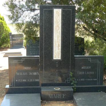 MAREE Nicolaas Jacobus 1891-1969 &amp; Edith Lavinia 1905-1999